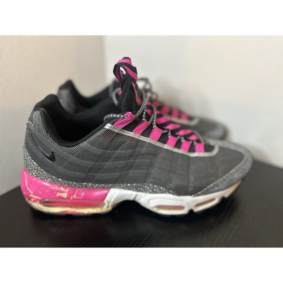 Nike Other - Nike Air Max 95 Premium Fog Pink Panther Spackle Shoes Gray Mens Size 13